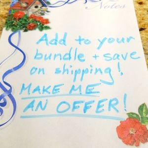 Bundle items and Save on shipping!  MAKE ME AN OFFER!  😊